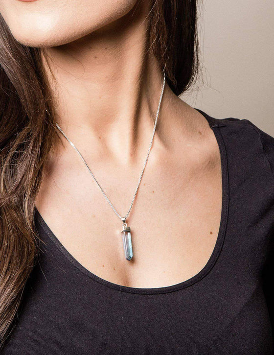 Aura Quartz Faceted Bottle Necklace – Fiona MCM Designs